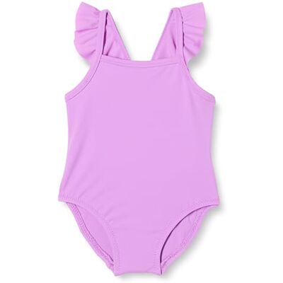 Amazon Essentials Baby Girls' Frill One-Piece Swimsuit, Bright Lavender, 12 Months Amazon Essentials Baby Girls' Frill One-Piece Swimsuit, Bright Lavender, 12 Months