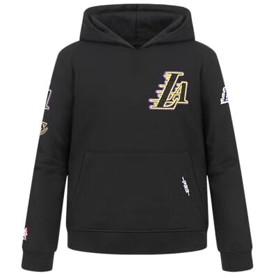 Pro Standard Big Boys NBA Los Angeles Lakers Classic Chenille Pull Over Hoodie Black S Pro Standard Big Boys NBA Los Angeles Lakers Classic Chenille Pull Over Hoodie Black S