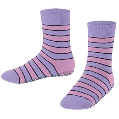 FALKE Unisex Kids Simple Stripes K Hp Cotton Grips On Sole 1 Pair Grip socks, Purple Light Lilac 6819, 3/5.5 UK Child FALKE Unisex Kids Simple Stripes K Hp Cotton Grips On Sole 1 Pair Grip socks, Purple Light Lilac 6819, 3/5.5 UK Child