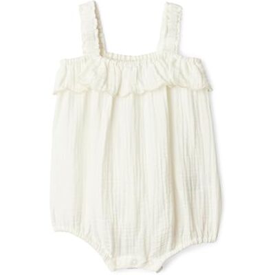 Amazon Essentials x Sofia Grainge Baby Girls' Cotton Gauze Sleeveless Romper Suit, Ivory, 24 Months Amazon Essentials x Sofia Grainge Baby Girls' Cotton Gauze Sleeveless Romper Suit, Ivory, 24 Months