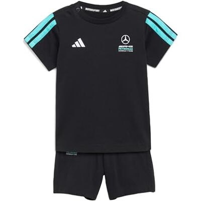 adidas Unisex Baby MERCEDES AMG PETRONAS FORMULA 1 TEAM DNA BABY JOGGER SHORT SLEEVE, black/semi mint rush, 0 Months adidas Unisex Baby MERCEDES AMG PETRONAS FORMULA 1 TEAM DNA BABY JOGGER SHORT SLEEVE, black/semi mint rush, 0 Months