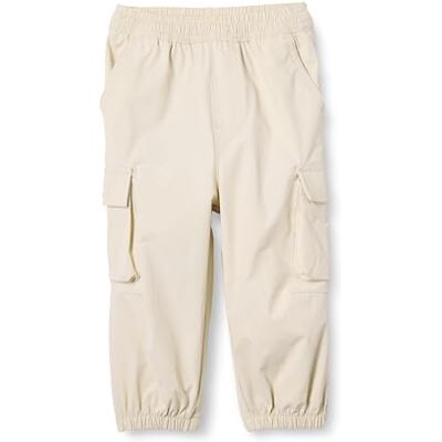 Amazon Essentials Unisex Kids' Cargo Parachute Trousers, Beige, 11-12 Years Amazon Essentials Unisex Kids' Cargo Parachute Trousers, Beige, 11-12 Years