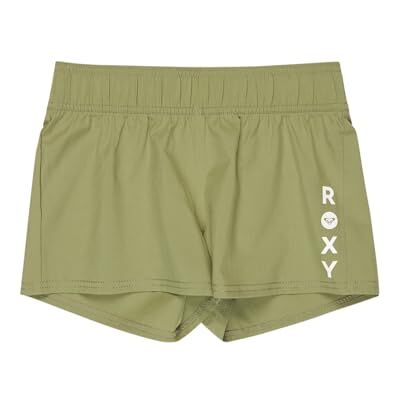 Roxy Girl's Rg Essentials Boardshort Shorts, Oil Green, 12 Years Roxy Girl's Rg Essentials Boardshort Shorts, Oil Green, 12 Years