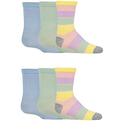 SockShop Kids Bamboo School Socks Boys Girls Plain Striped Breathable, Soft, Cooling Socks Comfort Cuff Smooth Toe Seams 6 Pairs SockShop Kids Bamboo School Socks Boys Girls Plain Striped Breathable, Soft, Cooling Socks Comfort Cuff Smooth Toe Seams 6 Pairs
