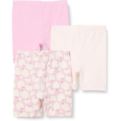 Amazon Essentials Baby Girls' Bike Shorts, Pack of 3, Pink/Apples, 4 Years Amazon Essentials Baby Girls' Bike Shorts, Pack of 3, Pink/Apples, 4 Years