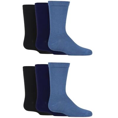 SockShop Kids Bamboo School Socks Boys Girls Plain Striped Breathable, Soft, Cooling Socks Comfort Cuff Smooth Toe Seams 6 Pairs SockShop Kids Bamboo School Socks Boys Girls Plain Striped Breathable, Soft, Cooling Socks Comfort Cuff Smooth Toe Seams 6 Pairs