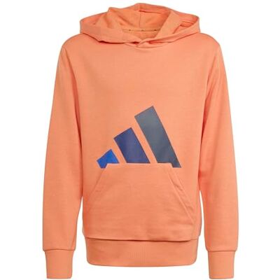 adidas Unisex Kids ESSENTIALS BIG LOGO HOODIE, Dusky Orange/team royal blue/dark blue/aurora ink, 13-14 Years adidas Unisex Kids ESSENTIALS BIG LOGO HOODIE, Dusky Orange/team royal blue/dark blue/aurora ink, 13-14 Years