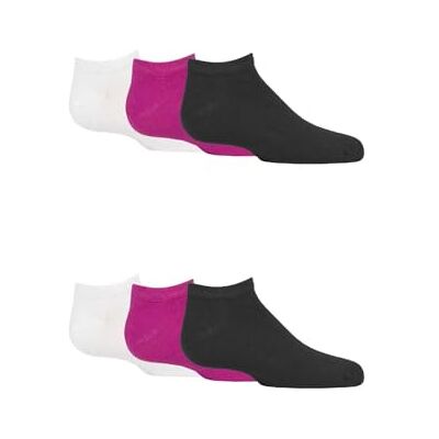 SockShop Kids Bamboo Trainer Socks Boys & Girls, Plain, Soft & Breathable with Smooth Toe Seams 6 Pair Multipack Ages 1-14 Years SockShop Kids Bamboo Trainer Socks Boys & Girls, Plain, Soft & Breathable with Smooth Toe Seams 6 Pair Multipack Ages 1-14 Years