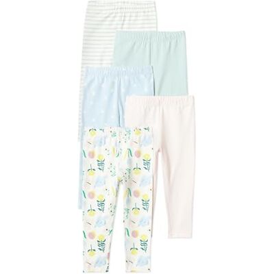 Amazon Essentials Girls' Leggings, Multicolor/Nature/Flowers, 2 Years Amazon Essentials Girls' Leggings, Multicolor/Nature/Flowers, 2 Years