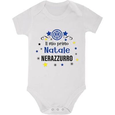 Inter IM My First Christmas Onesie Black Inter IM My First Christmas Onesie Black