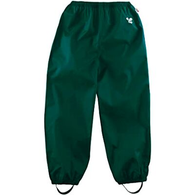 Muddy Puddles Unisex Kid's Recycled Originals Waterproof Trousers, Green, 5-6 Years Muddy Puddles Unisex Kid's Recycled Originals Waterproof Trousers, Green, 5-6 Years