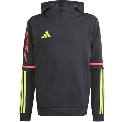 adidas Unisex Kids F50 SWEAT HOODIE KIDS, black/team solar yellow 2/semi lucid red, 15-16 Years adidas Unisex Kids F50 SWEAT HOODIE KIDS, black/team solar yellow 2/semi lucid red, 15-16 Years