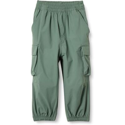 Amazon Essentials Unisex Kids' Cargo Parachute Trousers, Dark Sage Green, 2 Years Amazon Essentials Unisex Kids' Cargo Parachute Trousers, Dark Sage Green, 2 Years