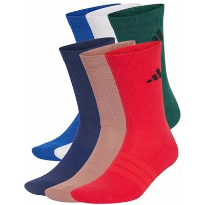 adidas Cushioned Crew Socks 6 Pairs adidas Cushioned Crew Socks 6 Pairs