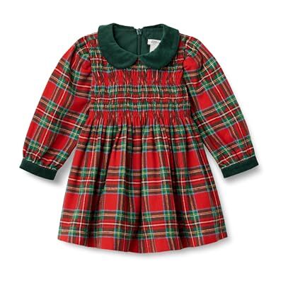 Amazon Essentials x Sofia Grainge Baby Girls' Long Sleeve Flannel Dress, Cherry Red Festive Plaid, 6-9 Months Amazon Essentials x Sofia Grainge Baby Girls' Long Sleeve Flannel Dress, Cherry Red Festive Plaid, 6-9 Months