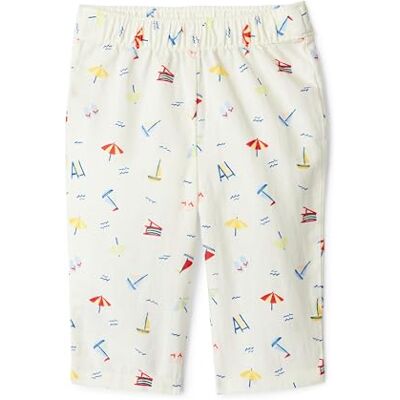 Amazon Essentials x Sofia Grainge Baby Boys' Cotton Linen Pull-on Trousers, Ivory Beach, 24 Months Amazon Essentials x Sofia Grainge Baby Boys' Cotton Linen Pull-on Trousers, Ivory Beach, 24 Months
