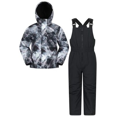Mountain Warehouse Polar Zone Kids Jacket & Pants Set Boys & Girls Water-Resistant Coat & Salopettes with Pockets, Fleece Lined for Warmth & Comfort, For Winter & Snowboarding Mountain Warehouse Polar Zone Kids Jacket & Pants Set Boys & Girls Water-Resistant Coat & Salopettes with Pockets, Fleece Lined for Warmth & Comfort, For Winter & Snowboarding