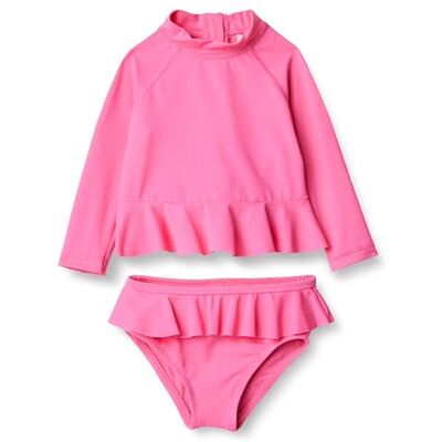 Amazon Essentials Baby Girls' Rashguard Set, Hot Pink, 12 Months Amazon Essentials Baby Girls' Rashguard Set, Hot Pink, 12 Months