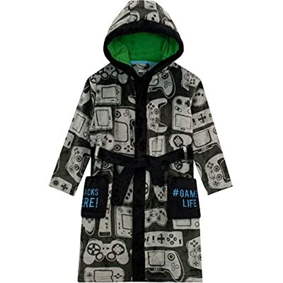 Harry Bear Boys Dressing Gown, Gaming Football Dinosaur Kids Dressing Gown, Soft Fleece Boys' Sleepwear & Robes Harry Bear Boys Dressing Gown, Gaming Football Dinosaur Kids Dressing Gown, Soft Fleece Boys' Sleepwear & Robes