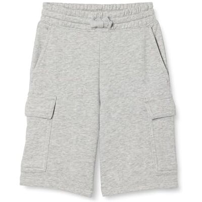 Amazon Essentials Boys' Terry Cargo Sweat Shorts, Light Grey Heather, 8 Years Amazon Essentials Boys' Terry Cargo Sweat Shorts, Light Grey Heather, 8 Years