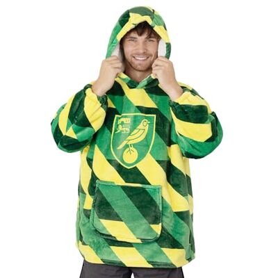 The Gift Scholars Official Norwich FC Kids/Boys Oversized Sherpa Hoodie – Yellow & Green, Ultra-Soft Cosy Blanket Jumper The Gift Scholars Official Norwich FC Kids/Boys Oversized Sherpa Hoodie – Yellow & Green, Ultra-Soft Cosy Blanket Jumper
