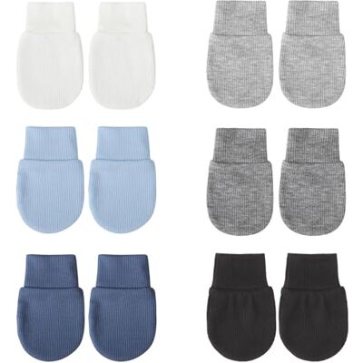 DRESHOW Newborn Baby Mittens Infant Gloves No Scratch Mittens Cotton Gloves for 0-6 Months DRESHOW Newborn Baby Mittens Infant Gloves No Scratch Mittens Cotton Gloves for 0-6 Months