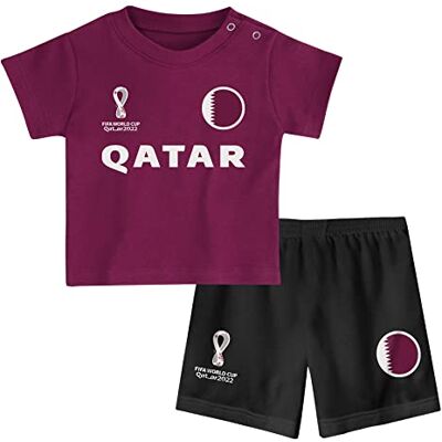 FIFA Qatar, Official 2022 Tee & Short Set Home Country Tee & Shorts Set, Unisex Baby 24 Months FIFA Qatar, Official 2022 Tee & Short Set Home Country Tee & Shorts Set, Unisex Baby 24 Months