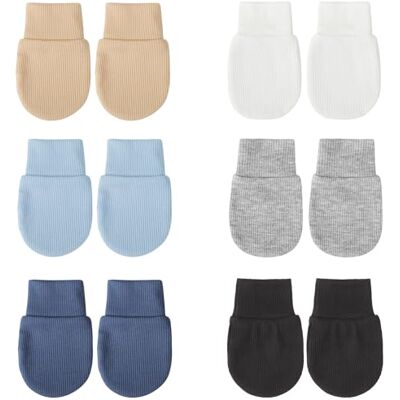 DRESHOW Newborn Baby Mittens Infant Gloves No Scratch Mittens Cotton Gloves for 0-6 Months DRESHOW Newborn Baby Mittens Infant Gloves No Scratch Mittens Cotton Gloves for 0-6 Months