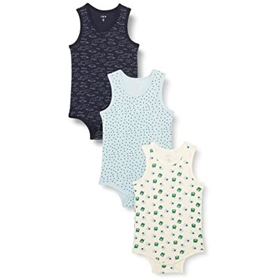 Care+ Body Baby Ärmellos, 3er Pack Frosty Spruce (921), 62 Care+ Body Baby Ärmellos, 3er Pack Frosty Spruce (921), 62