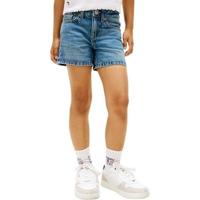 Tommy Hilfiger Girl's Denim Skinny Short KG0KG09132 Shorts, Denim (Mediumused), 16 Years Tommy Hilfiger Girl's Denim Skinny Short KG0KG09132 Shorts, Denim (Mediumused), 16 Years