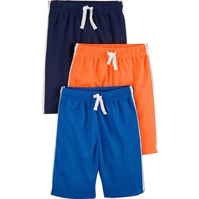 Simple Joys by Carter's Baby Boys' 3-Pack Mesh Shorts, Blue/Orange/Navy, 3 Years Simple Joys by Carter's Baby Boys' 3-Pack Mesh Shorts, Blue/Orange/Navy, 3 Years