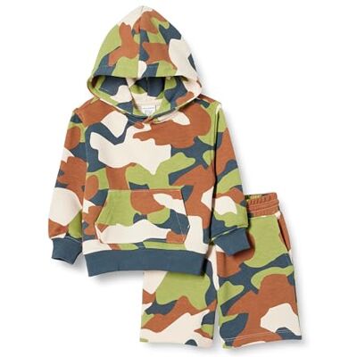Amazon Essentials Boys' Hoodie and Shorts Set, Dark Navy Camo, 11-12 Years Amazon Essentials Boys' Hoodie and Shorts Set, Dark Navy Camo, 11-12 Years