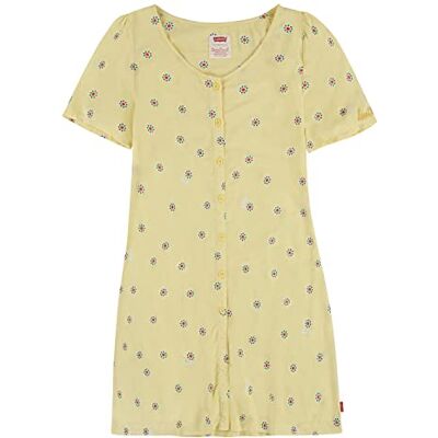 Levi's Kids Smocked Woven Dress Girls, Yellow, 14 Years Levi's Kids Smocked Woven Dress Girls, Yellow, 14 Years