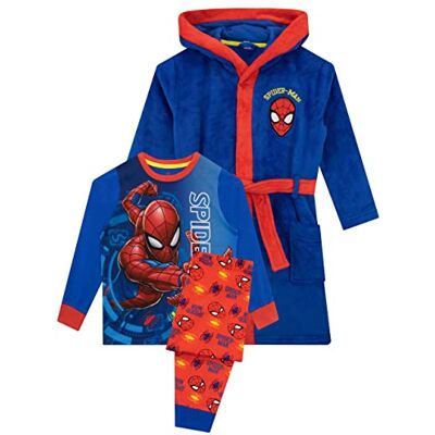 Marvel Boys Dressing Gown Set Spiderman Marvel Boys Dressing Gown Set Spiderman