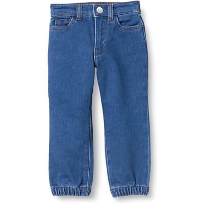 Amazon Essentials Boys' Pull-on Jeans Jogging Trousers, Medium Indigo, 6-7 Years Amazon Essentials Boys' Pull-on Jeans Jogging Trousers, Medium Indigo, 6-7 Years
