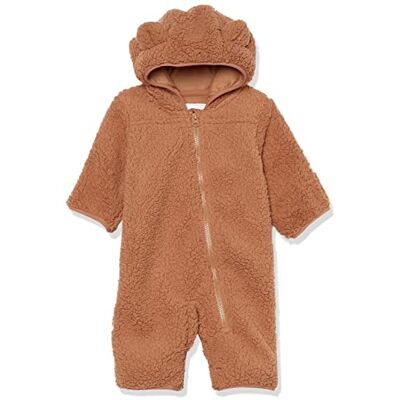 Amazon Essentials Unisex Babies' Sherpa Fleece Bunting Suit, Light Caramel, 6-9 Months Amazon Essentials Unisex Babies' Sherpa Fleece Bunting Suit, Light Caramel, 6-9 Months