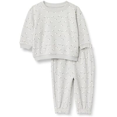 Amazon Essentials x Sofia Grainge Unisex Babies' Sweatshirt and Sweatpant Set, Dove Grey Sheep, 24 Months Amazon Essentials x Sofia Grainge Unisex Babies' Sweatshirt and Sweatpant Set, Dove Grey Sheep, 24 Months