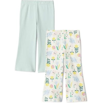 Amazon Essentials Girls' Slim-Fit Flare Knit Legging, Pale Mint Green/Nature, 8-9 Years Amazon Essentials Girls' Slim-Fit Flare Knit Legging, Pale Mint Green/Nature, 8-9 Years