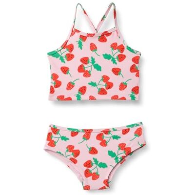 Amazon Essentials Girls' Tankini Set, Pink Red Strawberries, 4 Years Amazon Essentials Girls' Tankini Set, Pink Red Strawberries, 4 Years
