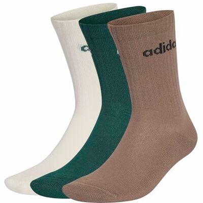 adidas Unisex Linear Crew Socks Cushioned Socks 6 Pair Pack SOCKS (pack of 1) adidas Unisex Linear Crew Socks Cushioned Socks 6 Pair Pack SOCKS (pack of 1)