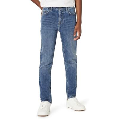 Amazon Essentials Boys' High Stretch Skinny Jeans, Stone Medium Wash, 9 Years Amazon Essentials Boys' High Stretch Skinny Jeans, Stone Medium Wash, 9 Years