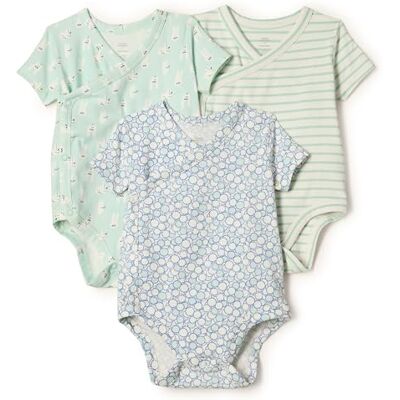 Amazon Essentials x Sofia Grainge Unisex Babies' Side Snap Short Sleeve Bodysuit, Pack of 3, Rabbits/Round Trees/Stripes, 24 Months Amazon Essentials x Sofia Grainge Unisex Babies' Side Snap Short Sleeve Bodysuit, Pack of 3, Rabbits/Round Trees/Stripes, 24 Months