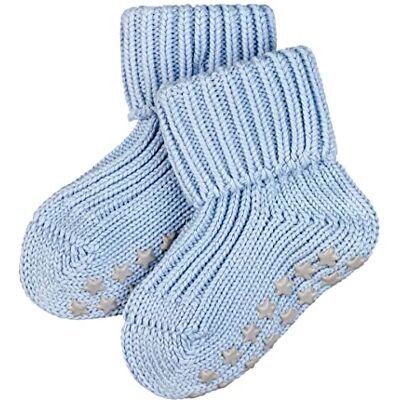 FALKE Unisex Baby Catspads Cotton B Hp Thick Grips On Sole 1 Pair Grip socks, Blue Crystal 6290, 6-12 months FALKE Unisex Baby Catspads Cotton B Hp Thick Grips On Sole 1 Pair Grip socks, Blue Crystal 6290, 6-12 months