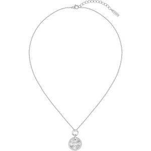 Lacoste Women's MEMENTO Collection Pendant Necklace in Stainless Steel 2040402 Lacoste Women's MEMENTO Collection Pendant Necklace in Stainless Steel 2040402