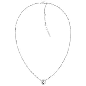Calvin Klein Women's TWISTED BEZEL SOLITAIRE Collection Stainless Steel Necklace with a Charm Embellished with Crystals 35000769 Calvin Klein Women's TWISTED BEZEL SOLITAIRE Collection Stainless Steel Necklace with a Charm Embellished with Crystals 35000769