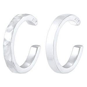 Elli Earrings Women Earcuff Organic Look Minimal Basic Adjustable in 925 Sterling Silver Elli Earrings Women Earcuff Organic Look Minimal Basic Adjustable in 925 Sterling Silver