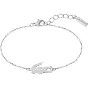 Lacoste Women's CROCODILE Collection Chain Bracelet in Stainless Steel with a Crocodile-Shaped Charm 2040046 Lacoste Women's CROCODILE Collection Chain Bracelet in Stainless Steel with a Crocodile-Shaped Charm 2040046