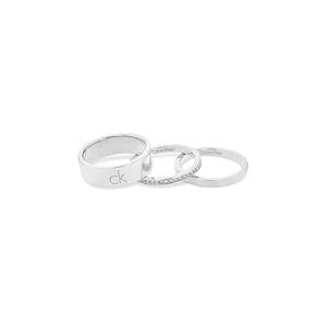 Calvin Klein Women's CK TRIO Collection Set of 3 Rings in Stainless Steel Embellished with Crystals 35000794E Calvin Klein Women's CK TRIO Collection Set of 3 Rings in Stainless Steel Embellished with Crystals 35000794E