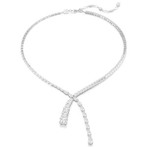 Swarovski Matrix Y Necklace, Clear Mixed-Cut Stones in a Rhodium-Finished Setting, Part of the Matrix Collection Swarovski Matrix Y Necklace, Clear Mixed-Cut Stones in a Rhodium-Finished Setting, Part of the Matrix Collection