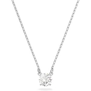 Swarovski Attract Imber Pendant necklace, Round, White, Rhodium plated Swarovski Attract Imber Pendant necklace, Round, White, Rhodium plated